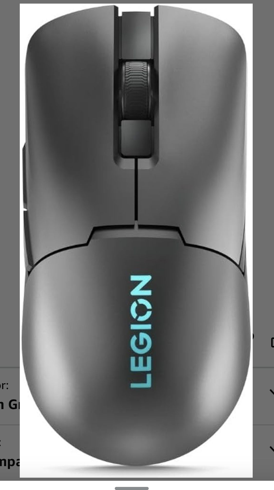 Lenovo Legion M600s RGB Wireless Gaming Mouse – 19,000 DPI, 6 Programmable Buttons, 70 Hours Battery Life, Tri-Mode Connectivity (2.4 GHz, Bluetooth,