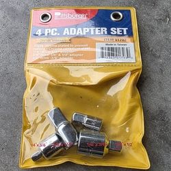 Vintage Pittsburgh 4pc adapter set 1/4 3/8 1/2" Made in Taiwan 01793