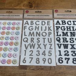 Decorative scrapbook stickers