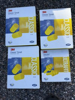 3m Earplugs 4 Boxes