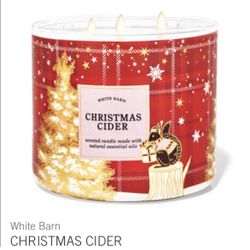 Christmas Cider Bath And Body Works 3 Wick Candle