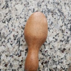 Vintage Wooden Sock Darner Egg, Foot-Form