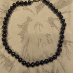 Black Pearl Necklace 