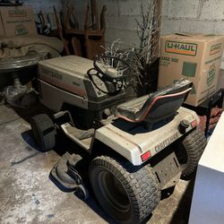 Craftsman Riding Lawnmower And Trailer
