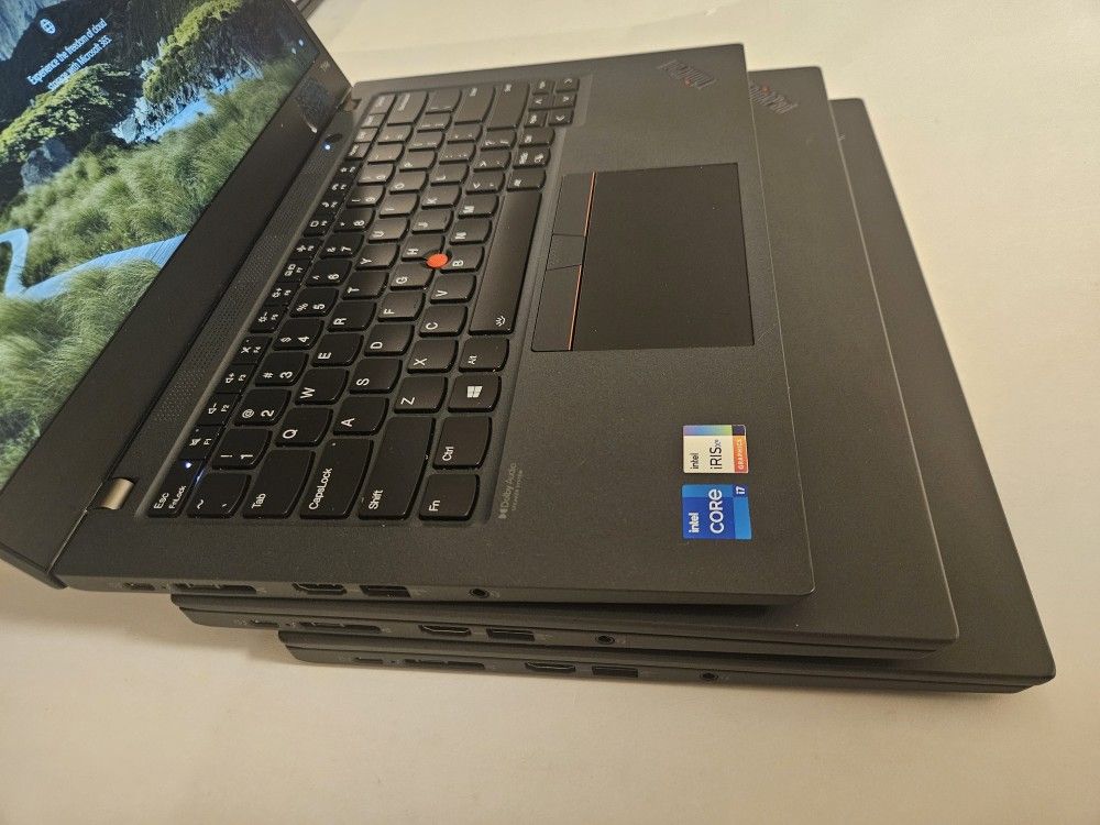 Lot Of 3 Lenovo ThinkPad T14s i7 16gb Ram 2.8ghz 512gb SSD NVMe Drive 14" 