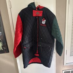 Match 1 Georgia Bulldogs Vintage Stadium Jacket Wind Fleece L/XL Rain Snow