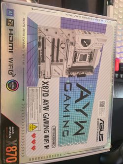 Asus x870 motherboard (white)