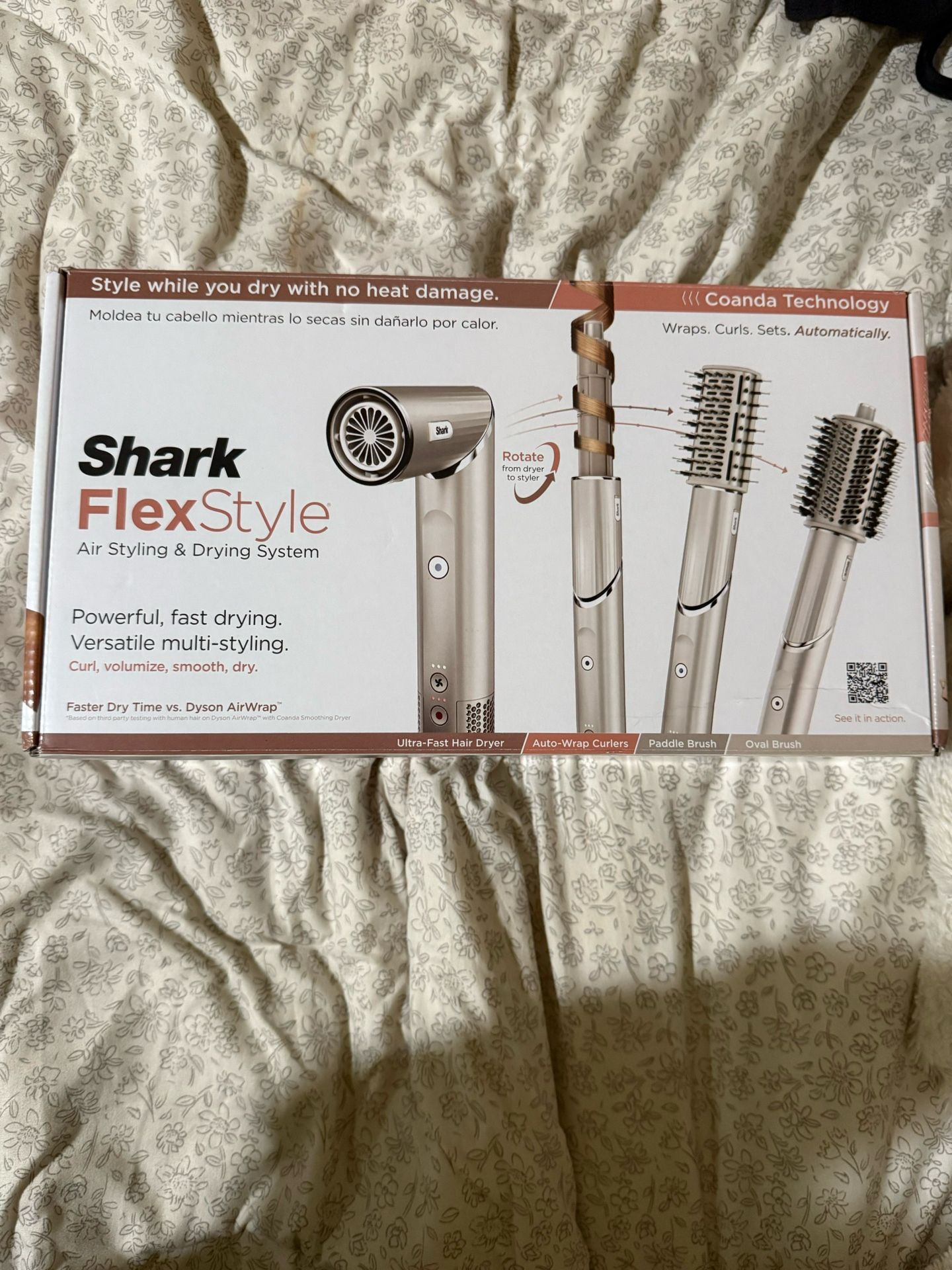 Shark HD430 FlexStyle Air Styling & Drying System, Powerful Hair Dryer Brush & Multi-Styler with Auto-Wrap Curlers, Paddle Brush, Oval Brush, Concentr
