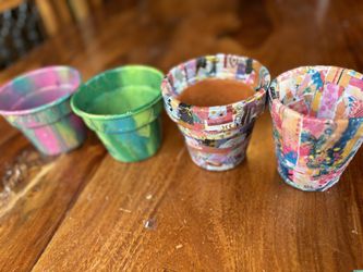 UPCYCLED ORIGINAL Designs Small Flower Pots SALE $2.50