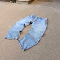 Levi's 505 Y2K Regular Fit Light Blue Wash Jeans Size 34x29