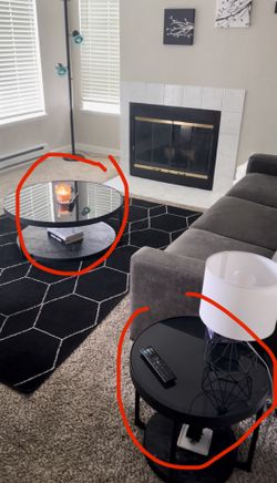 IKEA FRÖTORP Coffee Table + 2 Matching Side Tables + LACK TV Stand – Excellent Condition!