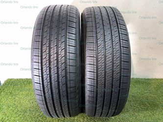 Y65 225 55 19 99H Nexen Npriz RH7 —2 used tires 90% life