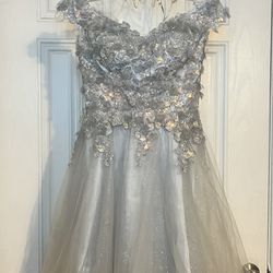 Girls Silver Dress