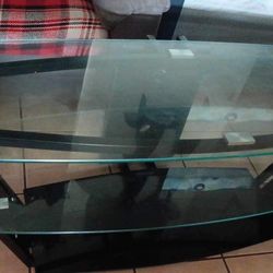 Glass TV stand 