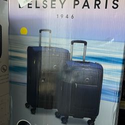 Delsey Paris’s 1946 Blue Color Bag 2 Pc Set 