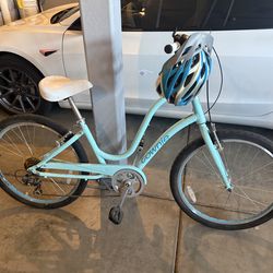 Townie Go! 7D Step-Thru bicycle (Helmet Included)