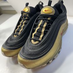 Nike Air Max 97 QS Black Metallic Gold2018 Mens Size 9.5