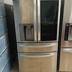 LG REFRIGERATOR 4 DOORS +PLUS EASY ACCESS DOOR STAINLESS STEEL ✅$650✅ FREE DELIVERY AND INSTALLATION 