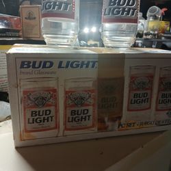 Bud Light Mug Glasses 