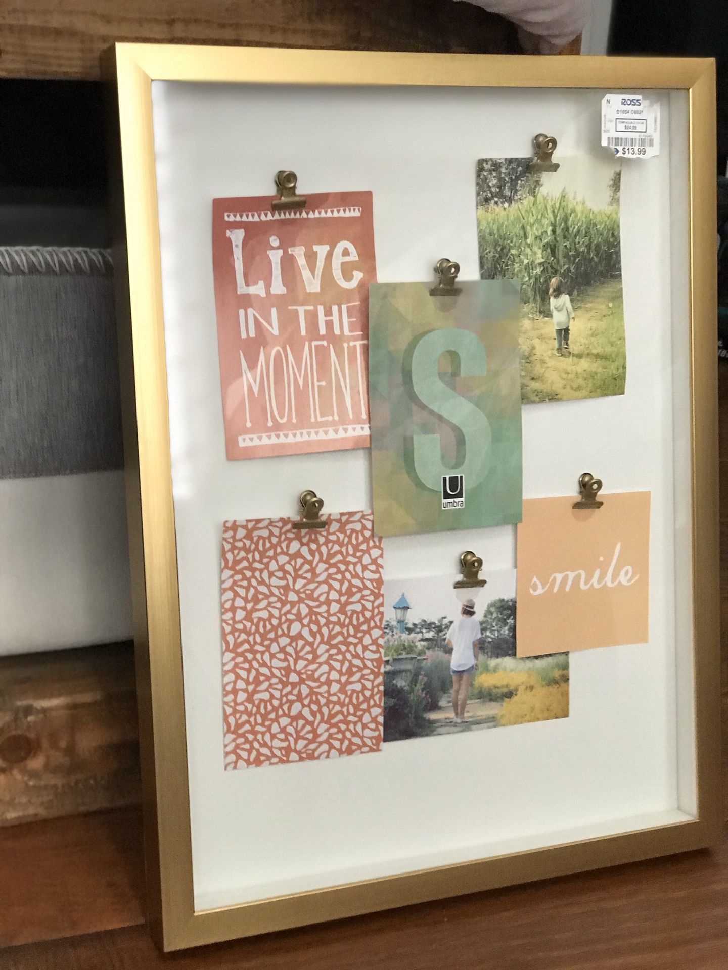 Gold multi photos frame