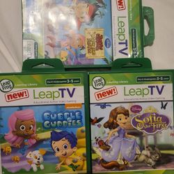 Leap Frog Leap TV Game Console And Games