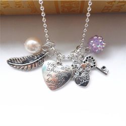 Heart charm necklace