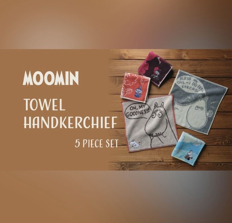 Moomin Towel Handkerchiefs Unisex Towel From Japan Rare New