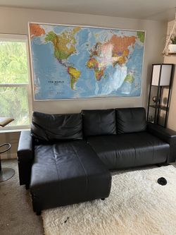 Black Leather Couch