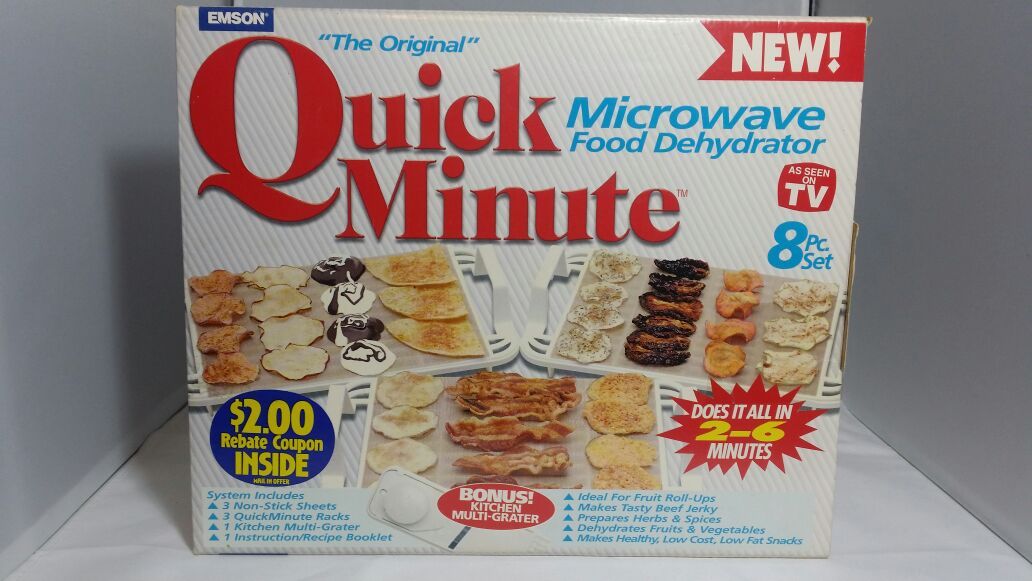 Emson The Original QUICK MINUTE MICROWAVE FOOD DEHYDRATOR As Seen On TV Complete