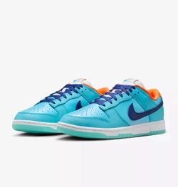 Nike Air Dunk Low Retro SE Men's Size 12 missing Lid HQ1538 416 Baltic Blue Deep