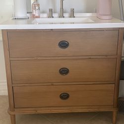 Vanity With Sink And Faucet