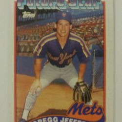 Gregg Jefferies 1989 Topps #233 N.Y. New York Mets Rookie Baseball Card Future Star Vintage Collectible MLB