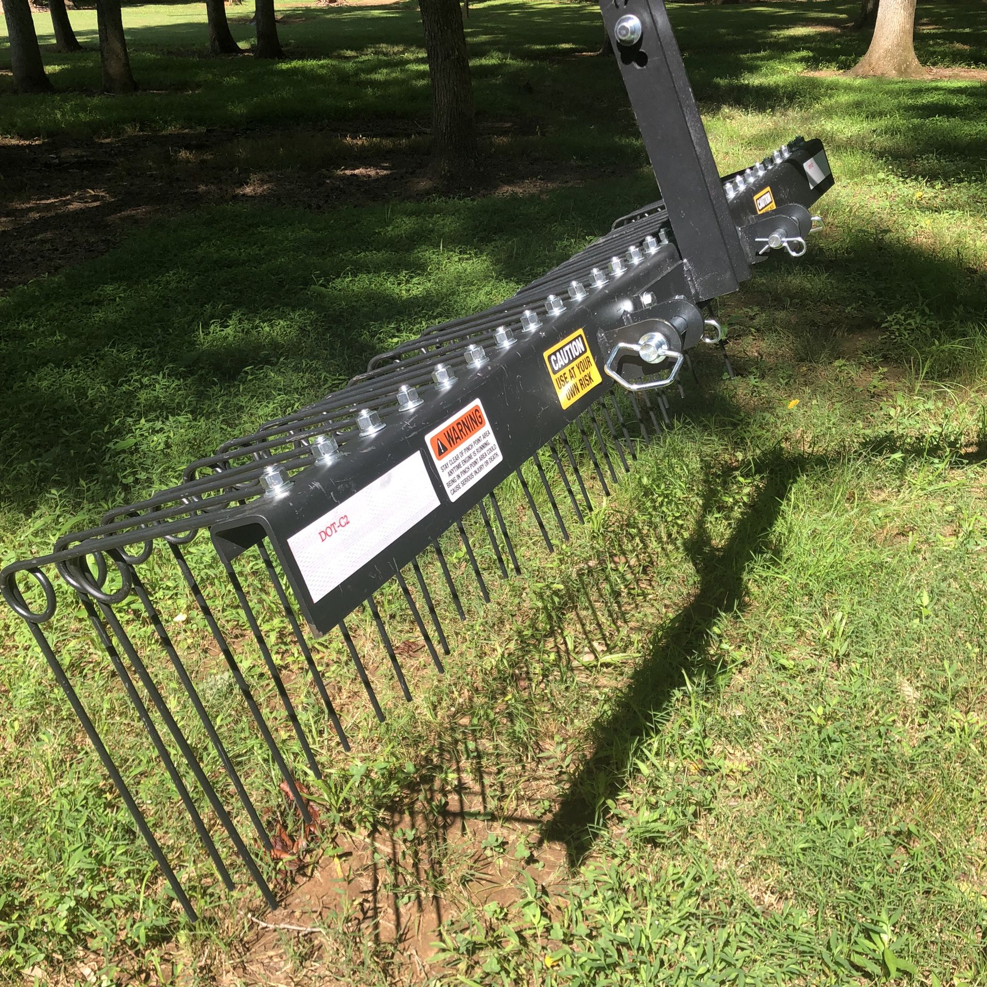 Tractor Five Foot Wide Pine Needle/leaf Rake