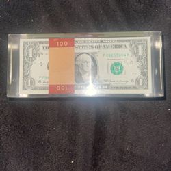 1969  $500 Stack US One Dollar Bills