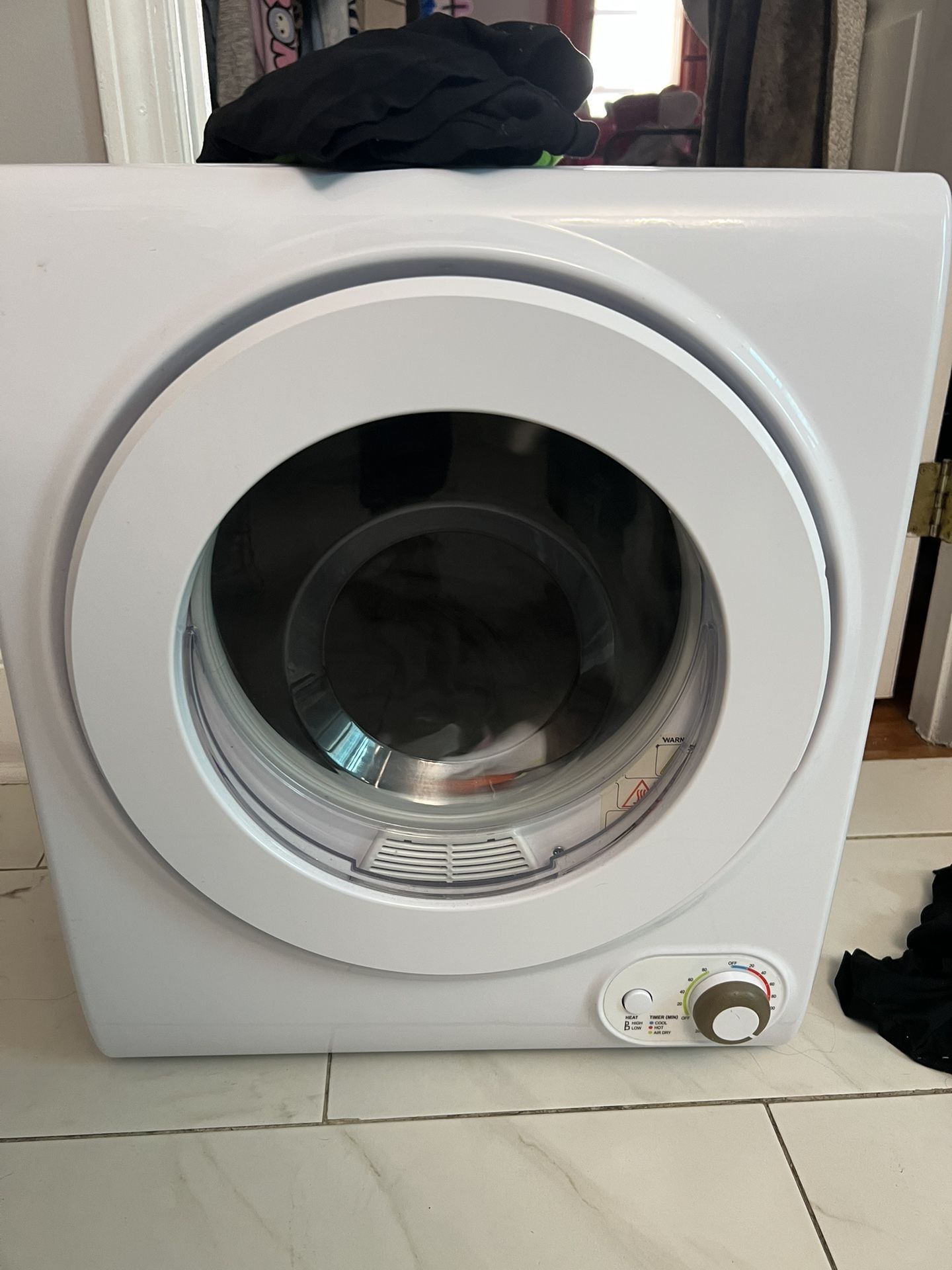 Euhomy 110V Portable Clothes Dryer 850W Compact Laundry Dryers 1.5 cu.ft Front Load Stainless Steel Electric Dryers Machine with Stainless Steel Tub f