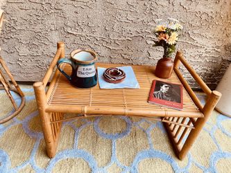 Vintage Rattan Bed Tray