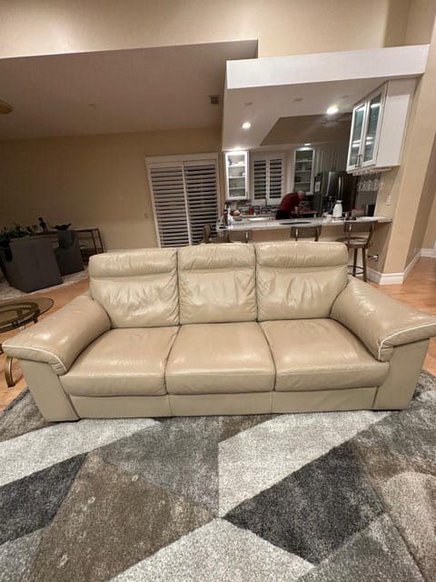 Natuzzi Editions Leather Sofa & Chair
