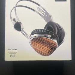 LSTN TROUBADOUR SOUND & PURPOSE ZEBRA HEADPHONES WITH MIC EXCELLENT