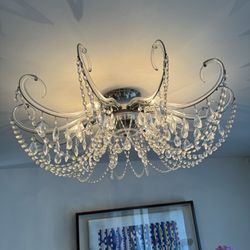 Elegant Crystal Chandelier Lamp - Perfect for Dining or Living Room
