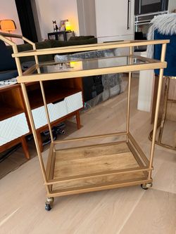 Gold bar cart