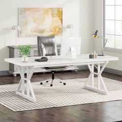 Tribesigns 70.8-Inch Executive Desk, Large Computer Office Desk Workstation, Modern Simple Style Laptop Desk Study Writing Table Business Furniture fo