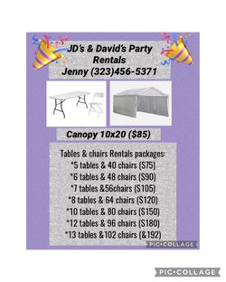 Tables And Chairs