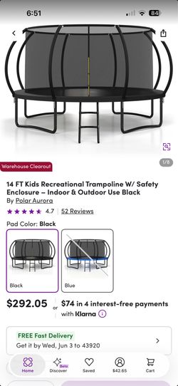 Brand new trampoline