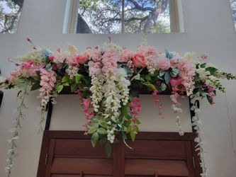 Large Artificial Floral Swag Arrangement