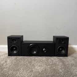 Monoprice Home Theater Center Channel Speaker and Surround Speakers