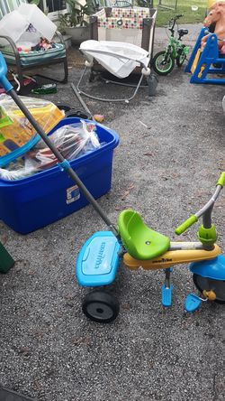 Smart trike baby ride / push tricycle