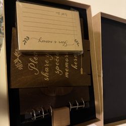 Creawoo Wooden Funeral Guest Book
