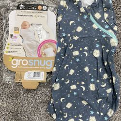 Grosnug 2 In 1 Swaddle And Newborn Grobag , Sleep Sack