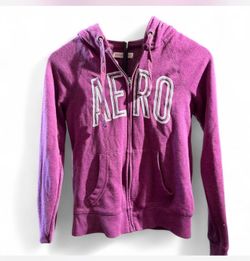 Purple Aeropostale Zip Up Hoodie 