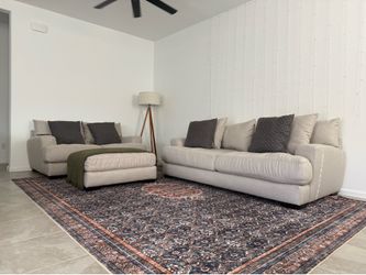 Like-New Sofa Set (Sofa + Loveseat + Ottoman) $1,150 OBO